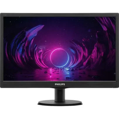 [AME R$330 / Super Caç. R$264] Monitor Philips 18.5 LED HD HDMI/VGA VESA Ajuste de Ângulo - 193V5LHSB2