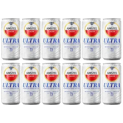 Cerveja Amstel Ultra Lata 269ml Pack - 12 Unidades