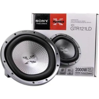 Subwoofer Sony 12" XS-GTR121LD 2000W - R$100