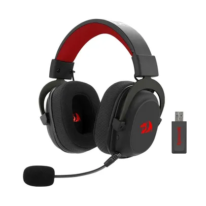 Headset Gamer Sem Fio Redragon Zeus Pro, 7.1, Driver 53mm, Bluetooth, Preto - H510-PRO