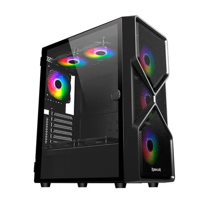 Gabinete Gamer Redragon Superion, Mid Tower, Lateral em Vidro Temperado, Preto - GC-MB211