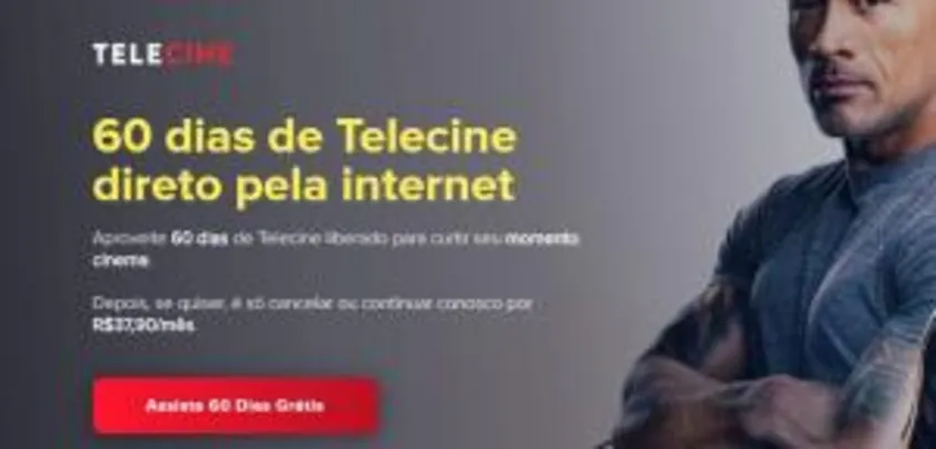 Telecine Play por 2 meses Grátis