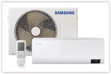 Ar-condicionado Split Samsung Digital Inverter Ultra 12.000 BTUs Frio AR12CVHZAWKNAZ Branco 220V Kit