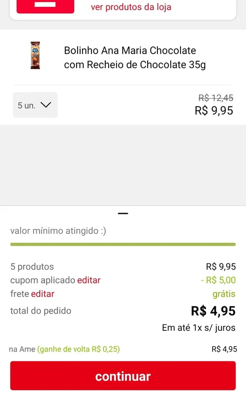 Imagem na descrição da promoção