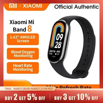 [Taxas Inclusa/Moedas] Smartband Xiaomi Mi Band 8 