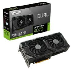 Placa de Vídeo RTX 4070 Asus Dual GeForce, 12GB, GDDR6X, DLSS, Ray Tracing, DUAL-RTX4070-12G