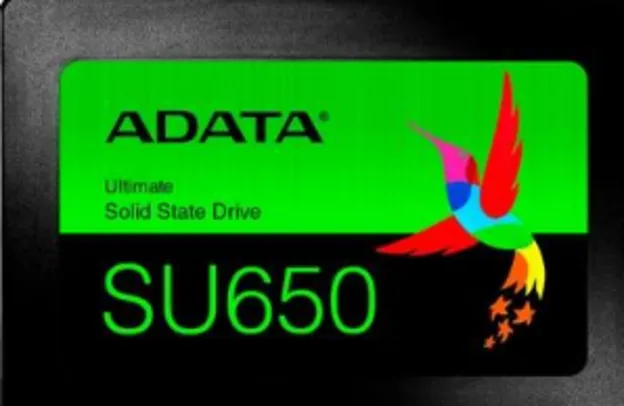 SSD Adata SU650, 120GB, SATA, Leitura 520MB/s, Gravação 450MB/s - ASU6