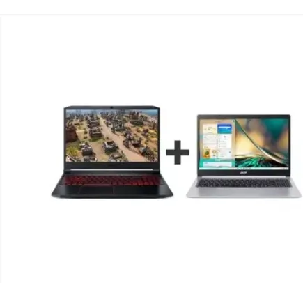 Kit Notebook Gamer Acer Nitro 5 AN515-44-R4KA R7 RX640 + Notebook Aspire 5 A515-45G-RX640 R7 GTX1650