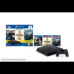 Console Ps4 1TB + 5 Jogos + Controle DualShock 4 Bundle Hits 7 - Sony | R$1599