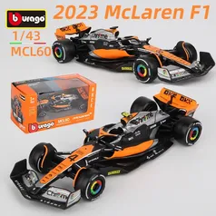 (Taxa Inclusa) Miniatura Bburago Carro F1 - Mclaren 2023, MCL60, 1:43