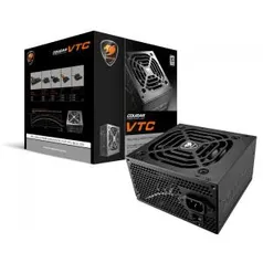 Fonte Cougar VTC 600, 80 Plus 600W, PFC Ativo, 31VC060004P01 | R$319