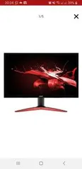 Monitor Gamer Acer KG241Q-S 23.6' 0.5 MS 165hz | R$ 1.399