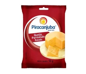 [APP+C.OURO+LEVE 3 PAGUE 2] Queijo Parmesão Ralado Piracanjuba 50g | R$2,21