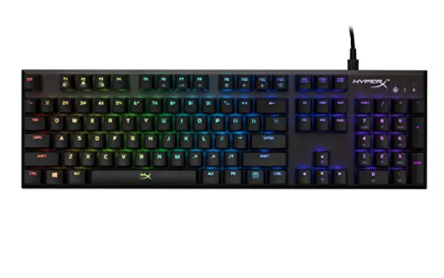 Teclado Mecanico Alloy FPS RGB Preto com Luz RGB, HyperX, HX-KB1SS2-US