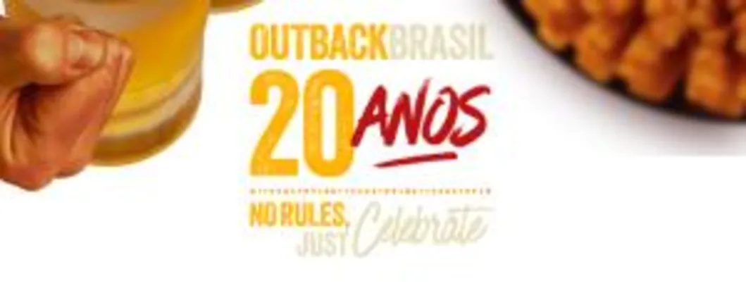 Um Chopp de Graça no Outback