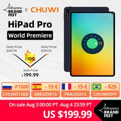 Tablet Chuwi Hipad Pro Snapdragon 662 8 GB + 128 GB | R$982