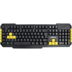 Teclado Gamer USB PC Preto - Bright | R$10