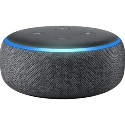  Amazon Smart Home Echo Dot Alexa, 3ª Geração, Preto