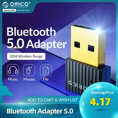 Adaptador Bluetooth 5.0 | R$31