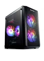 Gabinete Gamer Liketec Cycle, Mid Tower, Acrílico, M-ATX, Black, Sem Fonte, Com 3 Fans