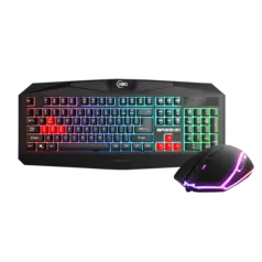 Combo Teclado e Mouse KWG Aries E1, RGB, Black, Aries E1, Orion E1