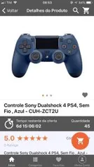 Controle PS4 MidnightBlue | R$200