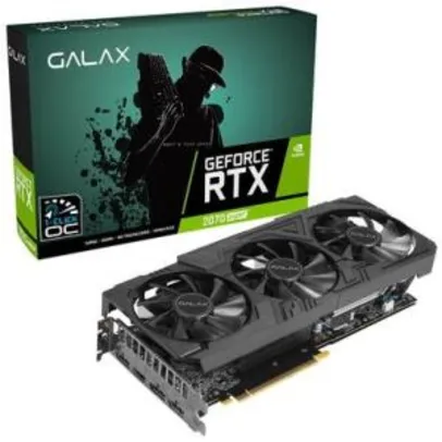 Placa de Vídeo Galax NVIDIA GeForce RTX 2070 Super EX Gamer Black Edition 8GB, GDDR6 - 27ISL6MDW0BG