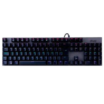 Teclado Mecânico Gamer Dazz 3x Pro V2, Rgb, Switch Huano Blue, Anti-ghost, Abnt2, Preto - 62000099