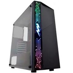 GABINETE GAMER CG-11A8 RAIDEN I RGB PRETO K-MEX UND - R$183,06