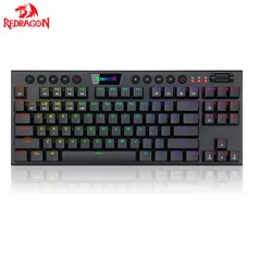 Teclado Mecânico Redragon K621 TKL Sem Fio Bluetooth/2.4 ghz 