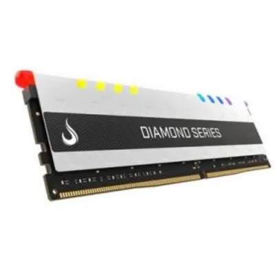 Memória Rise Mode Diamond RGB, 16GB, 3200MHz, DDR4, CL15, Branca - R$560