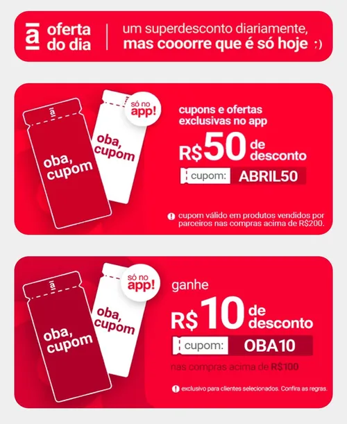 Imagem na descrição da promoção