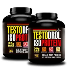 Kit 2x Whey Testodrol Protein Iso 2Kg - Biotech