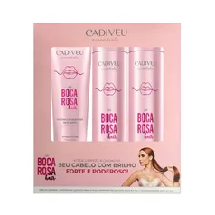 Cadiveu Essentials Boca Rosa Hair Kit Home Care de Limpeza E Cuidados (shampoo 250ml + Condicionador)