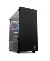 Gabinete Gamer T-Dagger Cube, Mid Tower, Vidro Temperado, Black, S-Fonte, | R$ 199