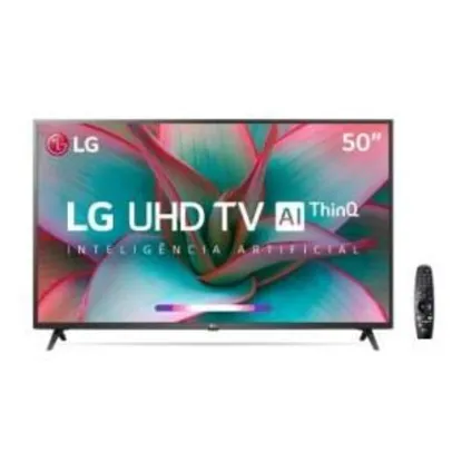 Smart TV LG 50" UHD 4K Controle Smart Magic ThinQ Ai 50UN7310PSC