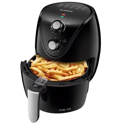 Fritadeira Elétrica Sem Óleo Air Fryer Mondial New Pratic AF31 3,5 L – Preto  - 220V