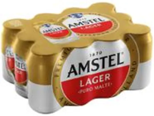 Cerveja Amstel Puro Malte Pilsen 12 unidades 350ml - 2,83 a unidade (PIX)