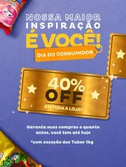 40% OFF em toda a loja FINISTORE