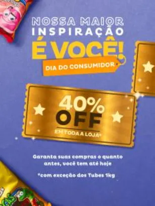 40% OFF em toda a loja FINISTORE