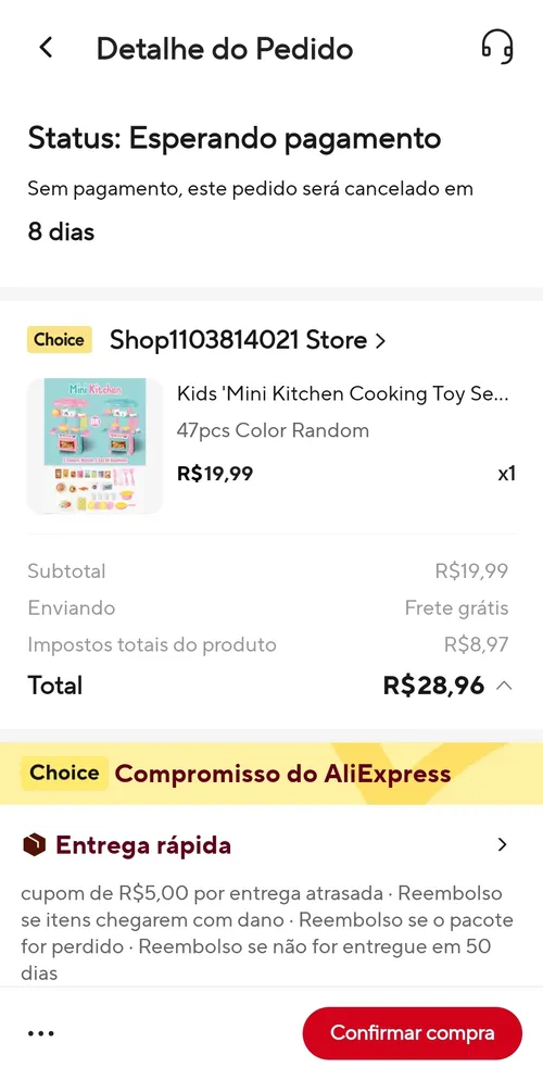 Imagem na descrição da promoção