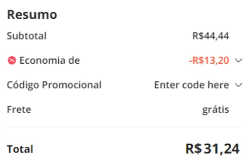 Imagem na descrição da promoção