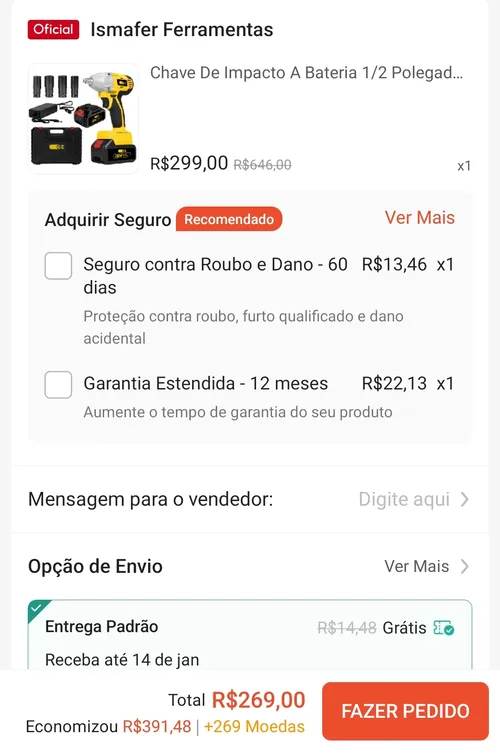 Imagem na descrição da promoção