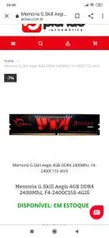 Memoria G.Skill Aegis 4GB DDR4 2400Mhz