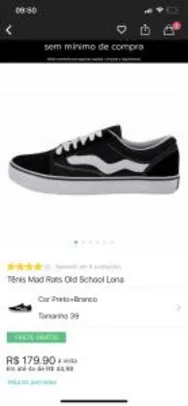 Tênis Mad Rats Old School Lona | R$179