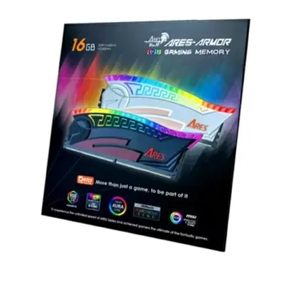 Memória ddr4 ares armor dato UDIMM RGB 3200 cl16 2x8GB