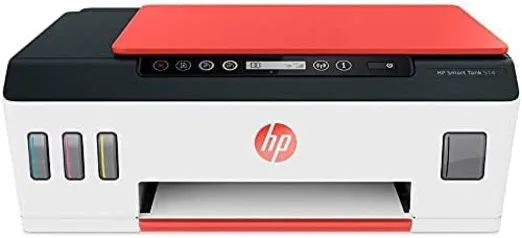 Multifuncional HP Smart Tank 514 - Tanque de tinta (3YW74A), Branco/Vermelho