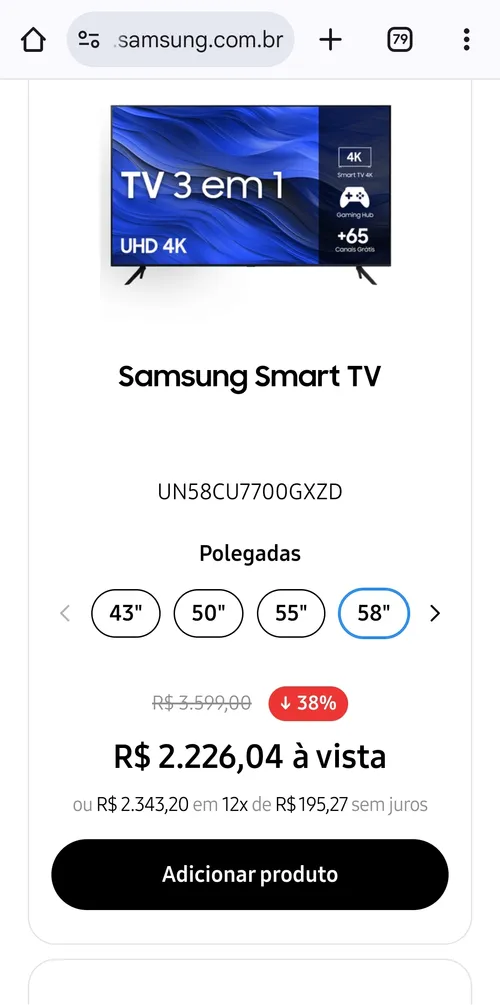 Imagem na descrição da promoção