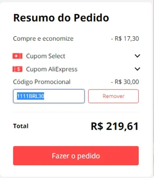 Imagem na descrição da promoção