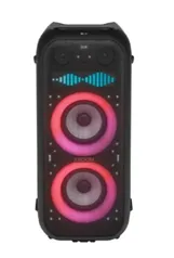 Caixa de Som Amplificada LG Partybox XBOOM XL9T IPX4 Bivolt com Bluetooth, Alça de transporte e Display LED 1.000W RMS - Preta 